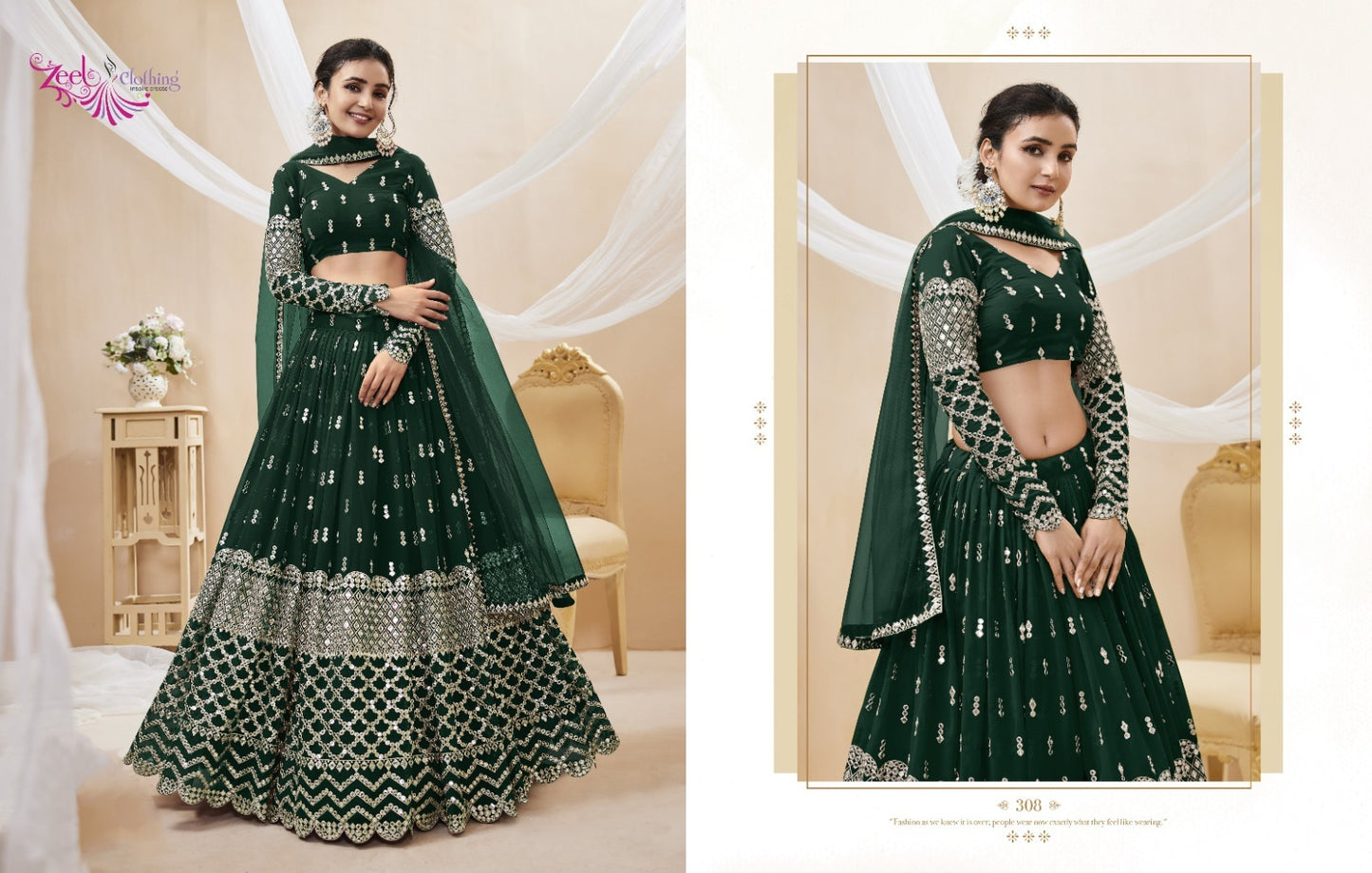 308 Expression Vol 1 Zeel Lehenga Choli