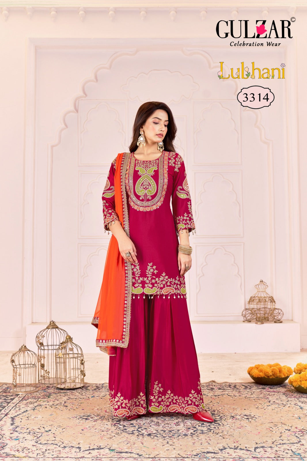 3314 Lubhani Gulzar Premium Chinon Readymade Suits