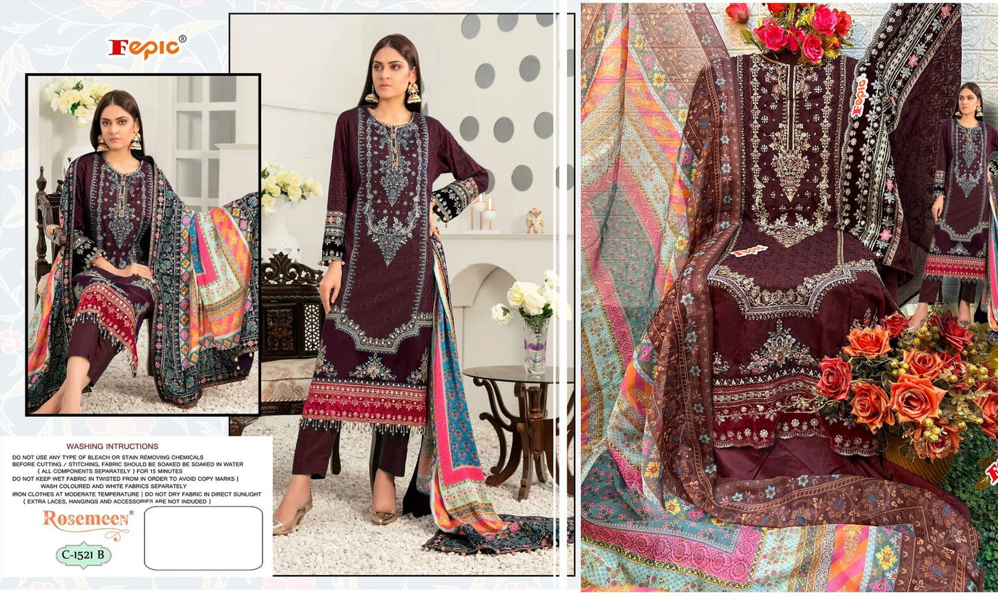 C-1521-B Fepic Pakistani Salwar Suits