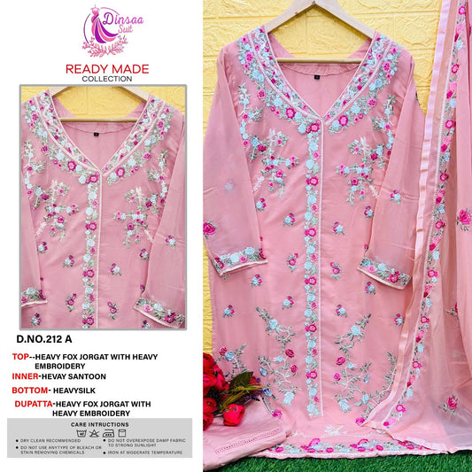 212-A Dinsaa Suit Pakistani Readymade Suits