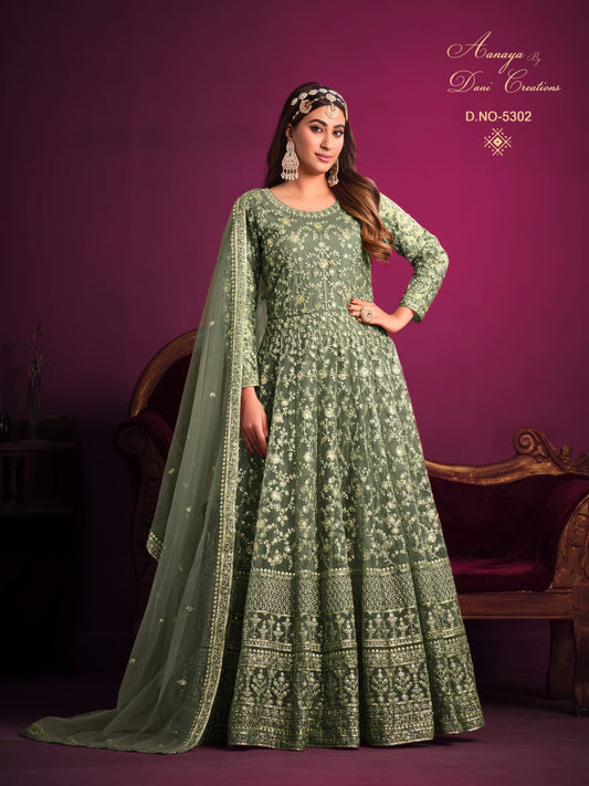 5302 Twisha Aanaya Vol 153 Dani Creation Unstitched Suits
