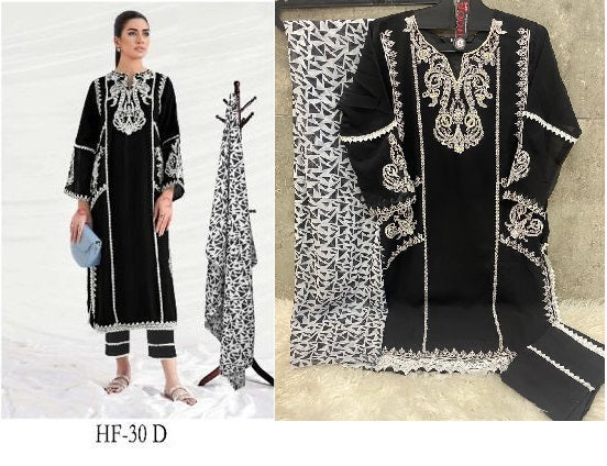 30D Hoor Tex Pakistani Readymade Suits