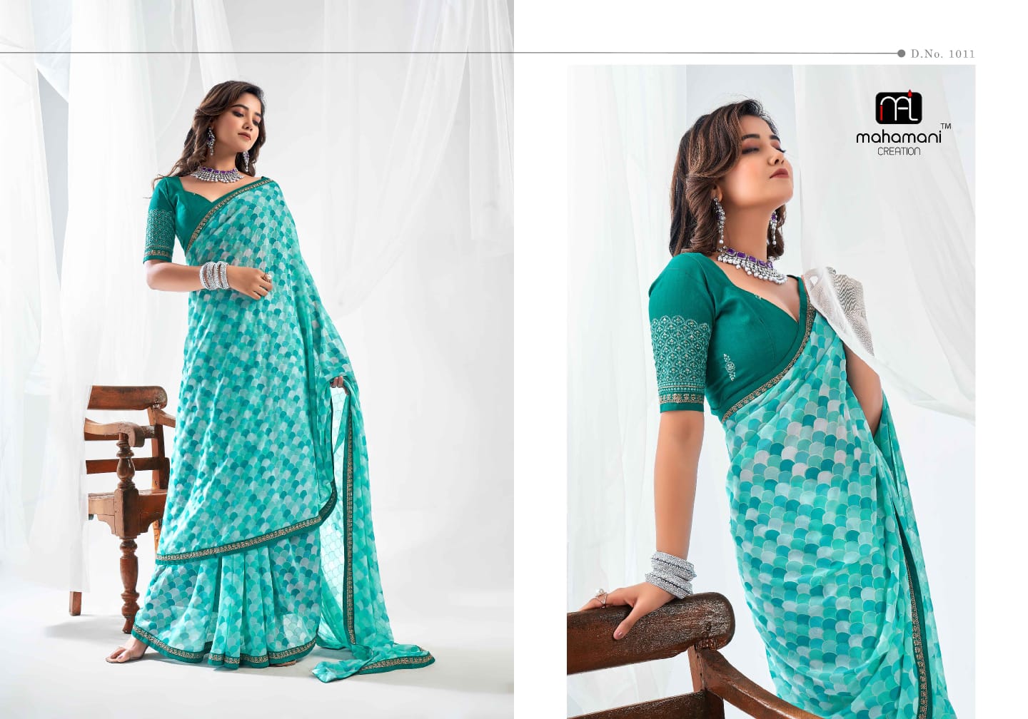 1011 Kum Kum Mahamani Creation Sarees