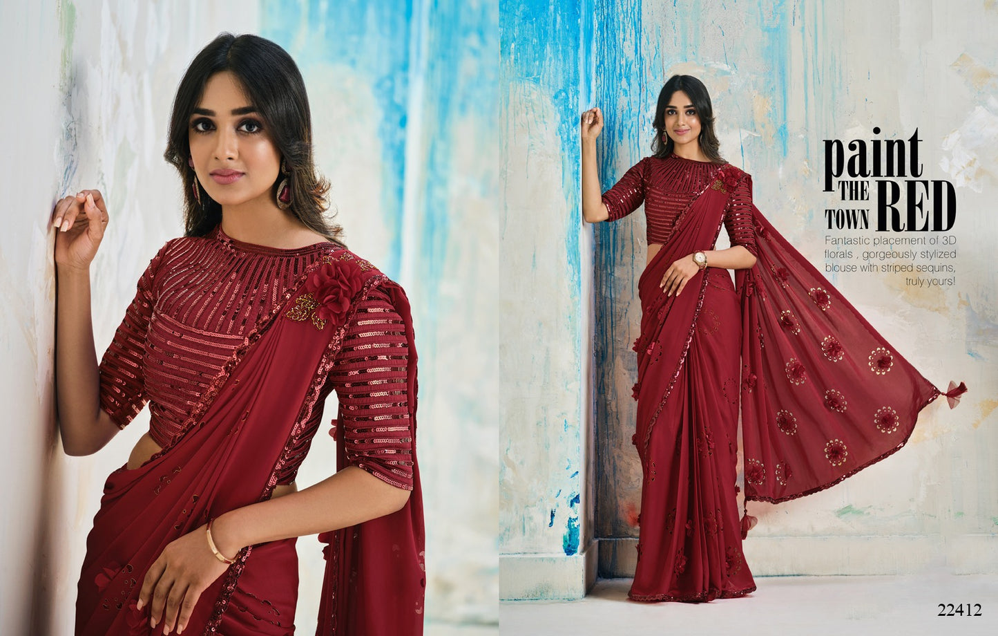 22412 Taranaah Mahotsav Ready To Wear Saree