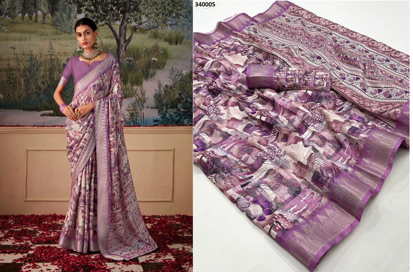 340005 Shimoni Silk Rajpath Handloom Sarees
