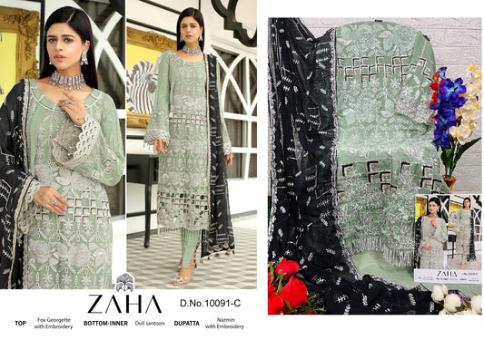 10091-C Zaha Pakistani Salwar Suits