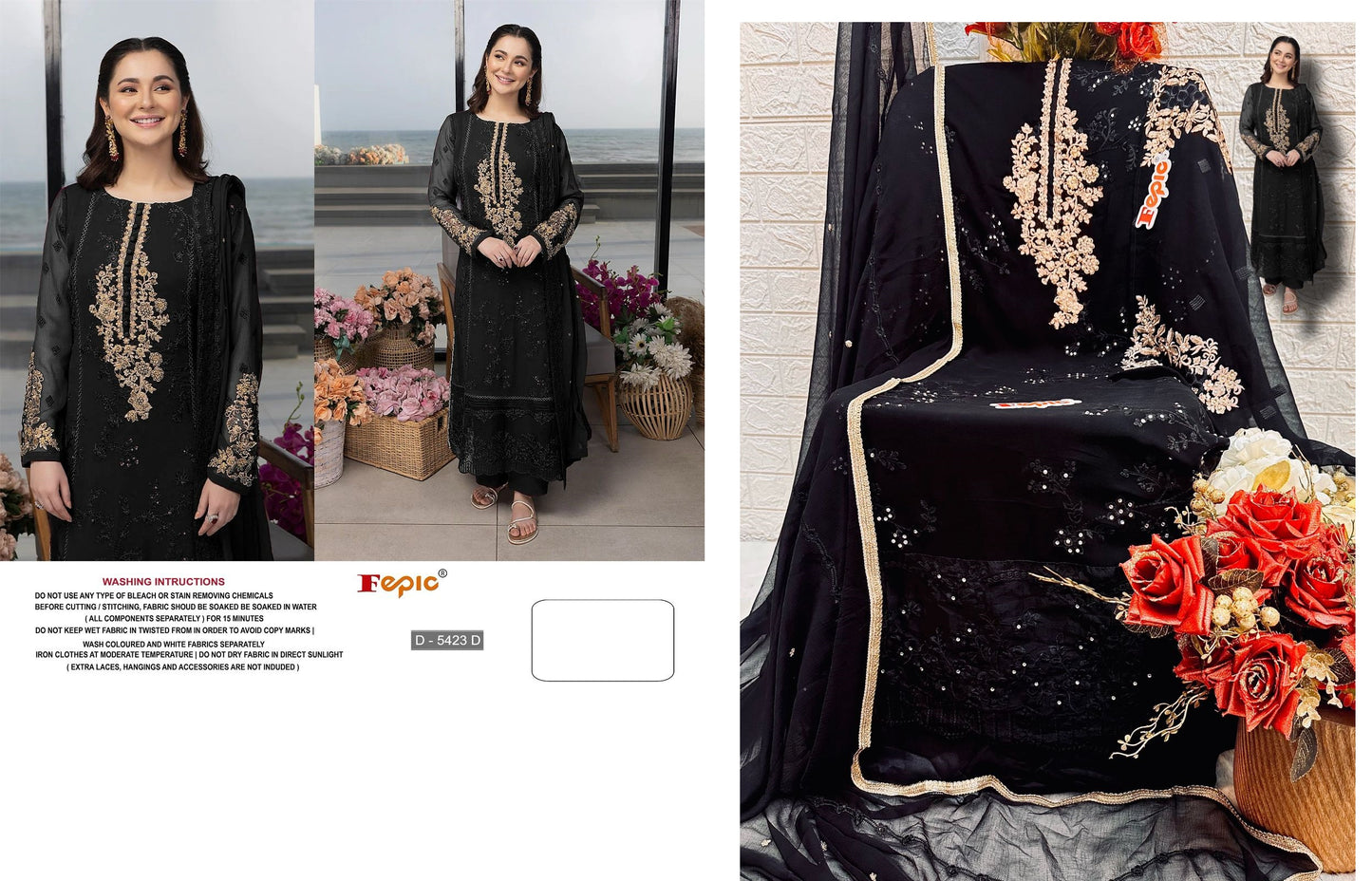 D-5423-D Rosemeen Fepic Pakistani Salwar Suits