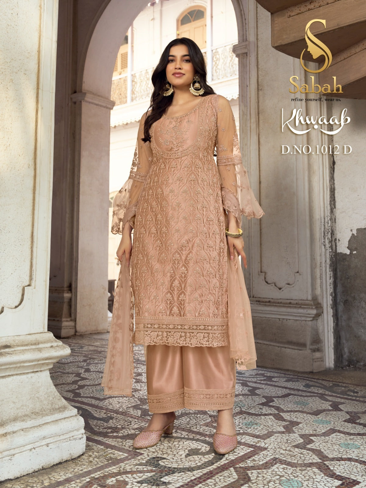 1012D Khwaab Sabah Unstitched Suits