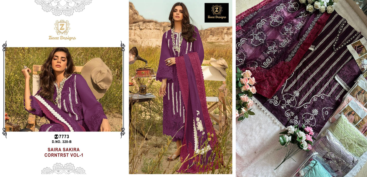 320B Ziaaz Designs Pakistani Salwar Suits