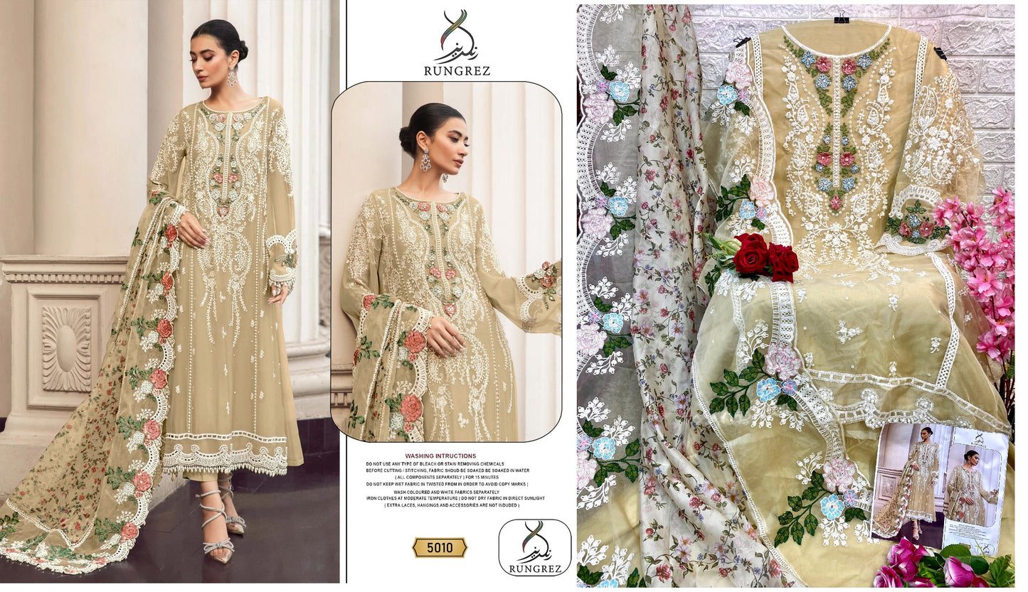 5010 Rungrez Pakistani Salwar Suits