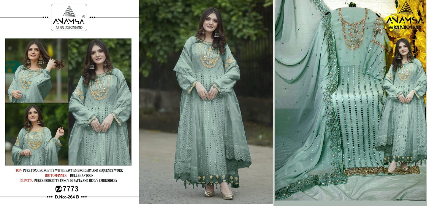 264B Anamsa Pakistani Salwar Suits