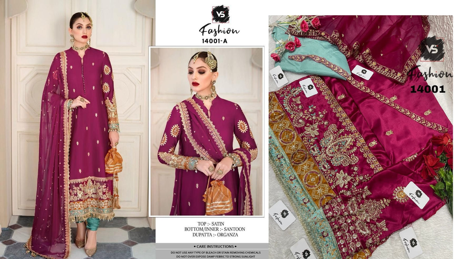 14001A Vs Fashion Pakistani Salwar Suits