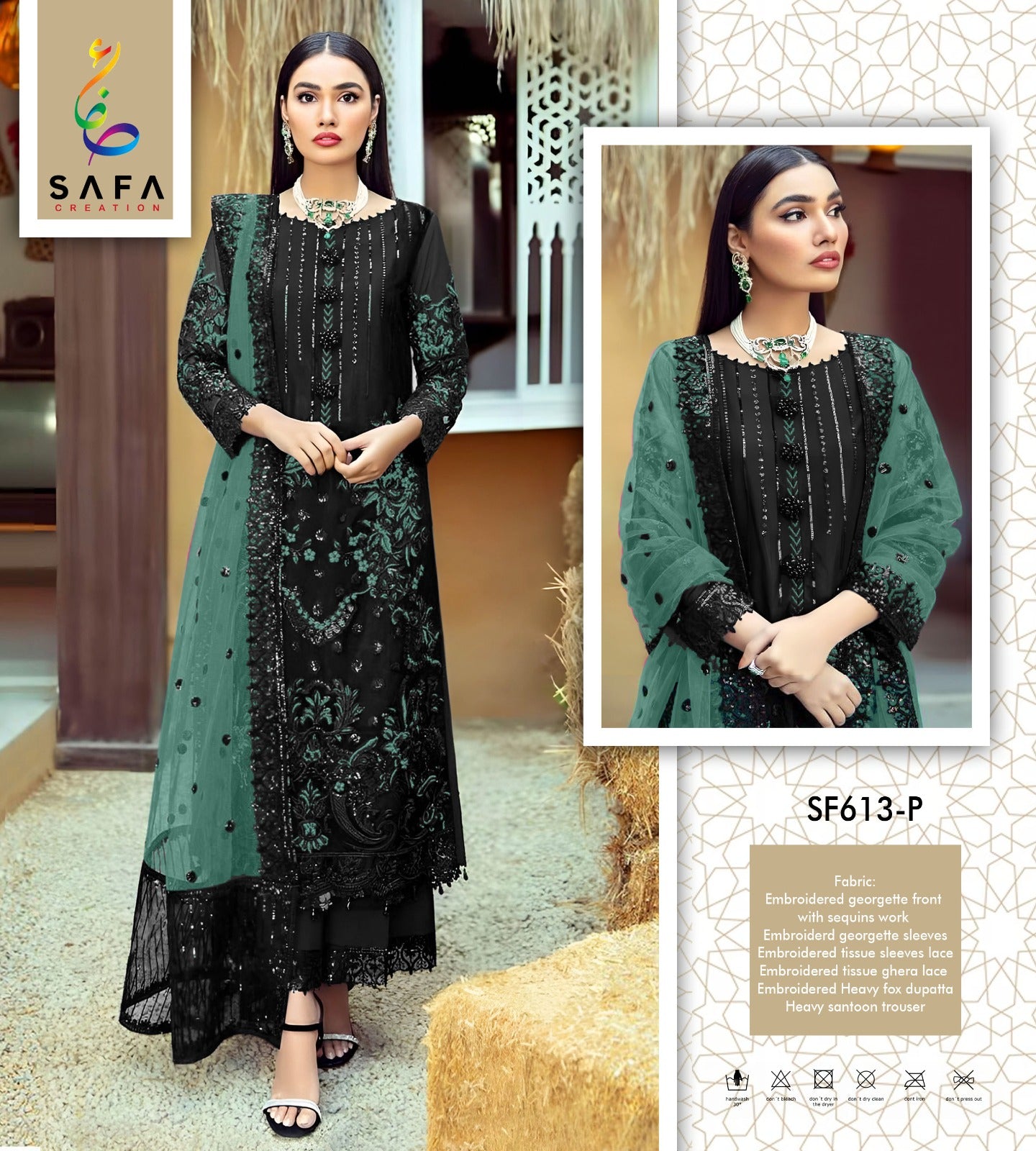 613P Safa Creation Pakistani Salwar Suits