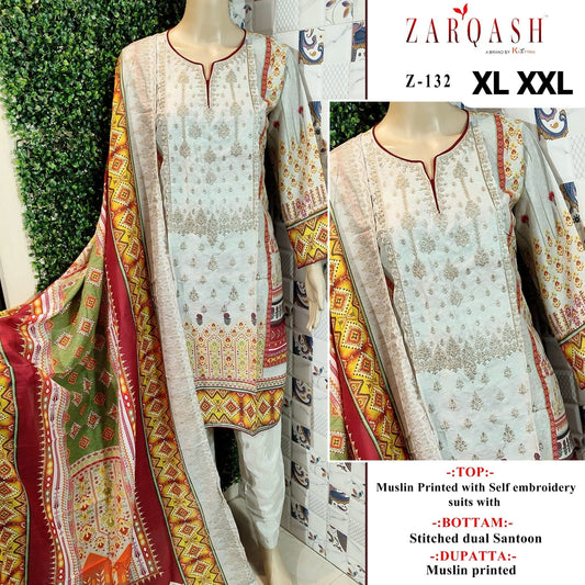 132 Aaliya Vol 8 Zarqash Pakistani Readymade Suits