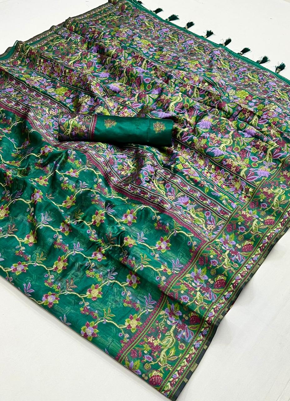 346008 Kaarsi Rajtex Organza Sarees