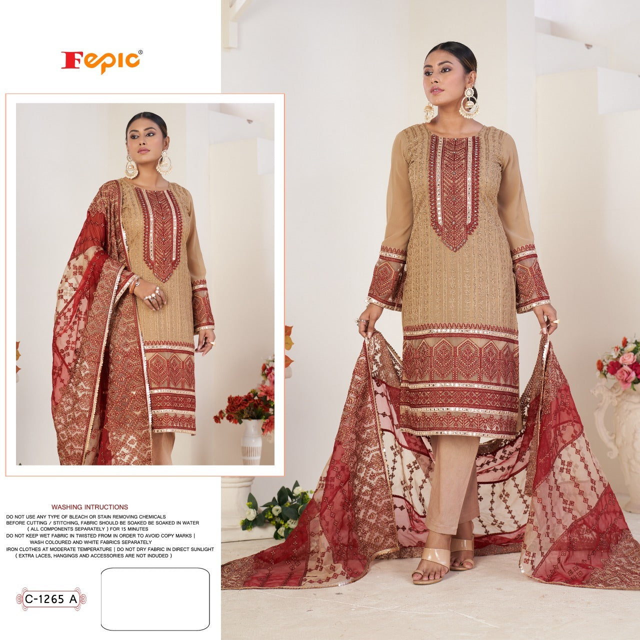 C-1265-A Fepic Pakistani Salwar Suits