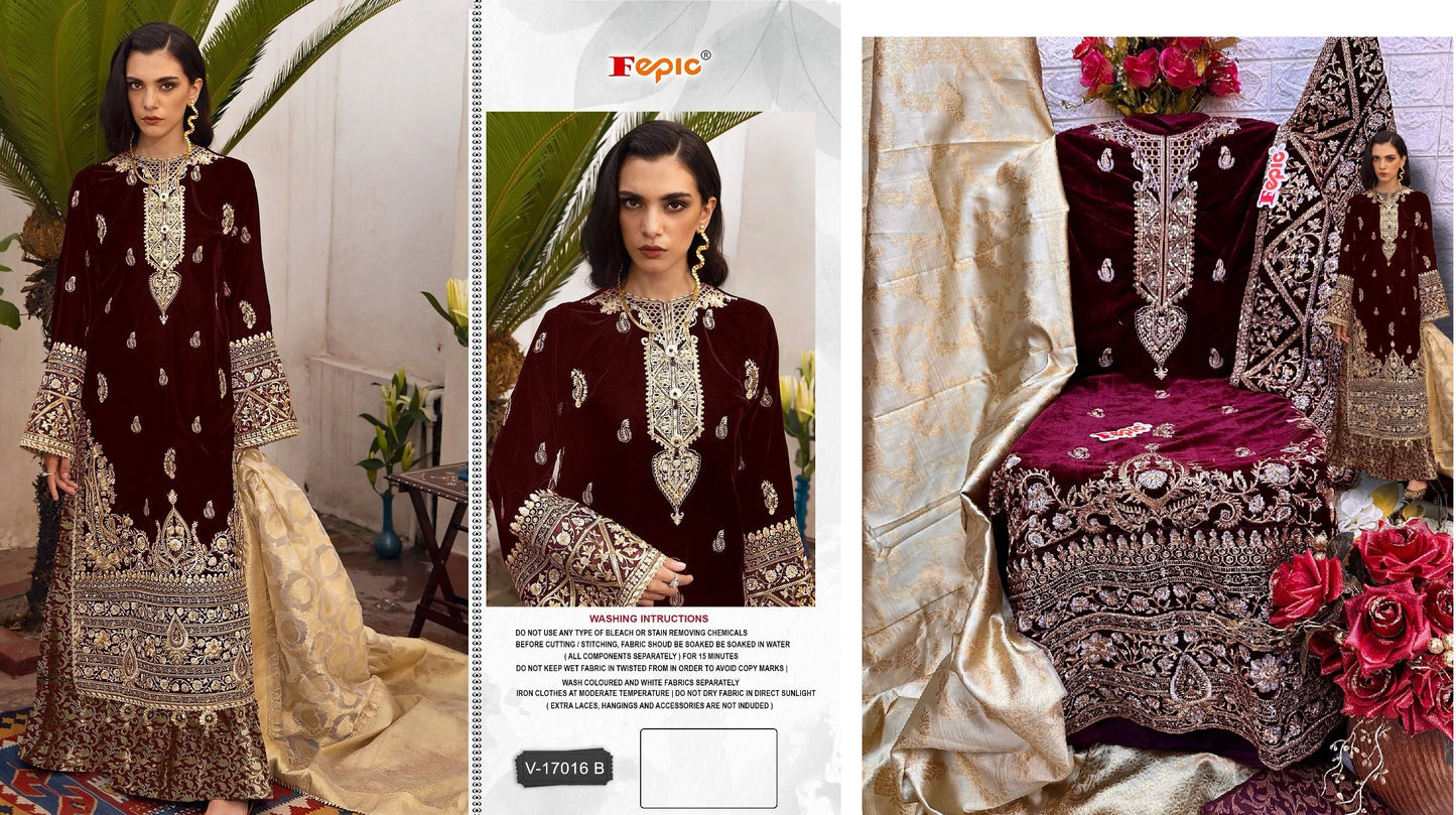V-17016B Fepic Pakistani Salwar Suits