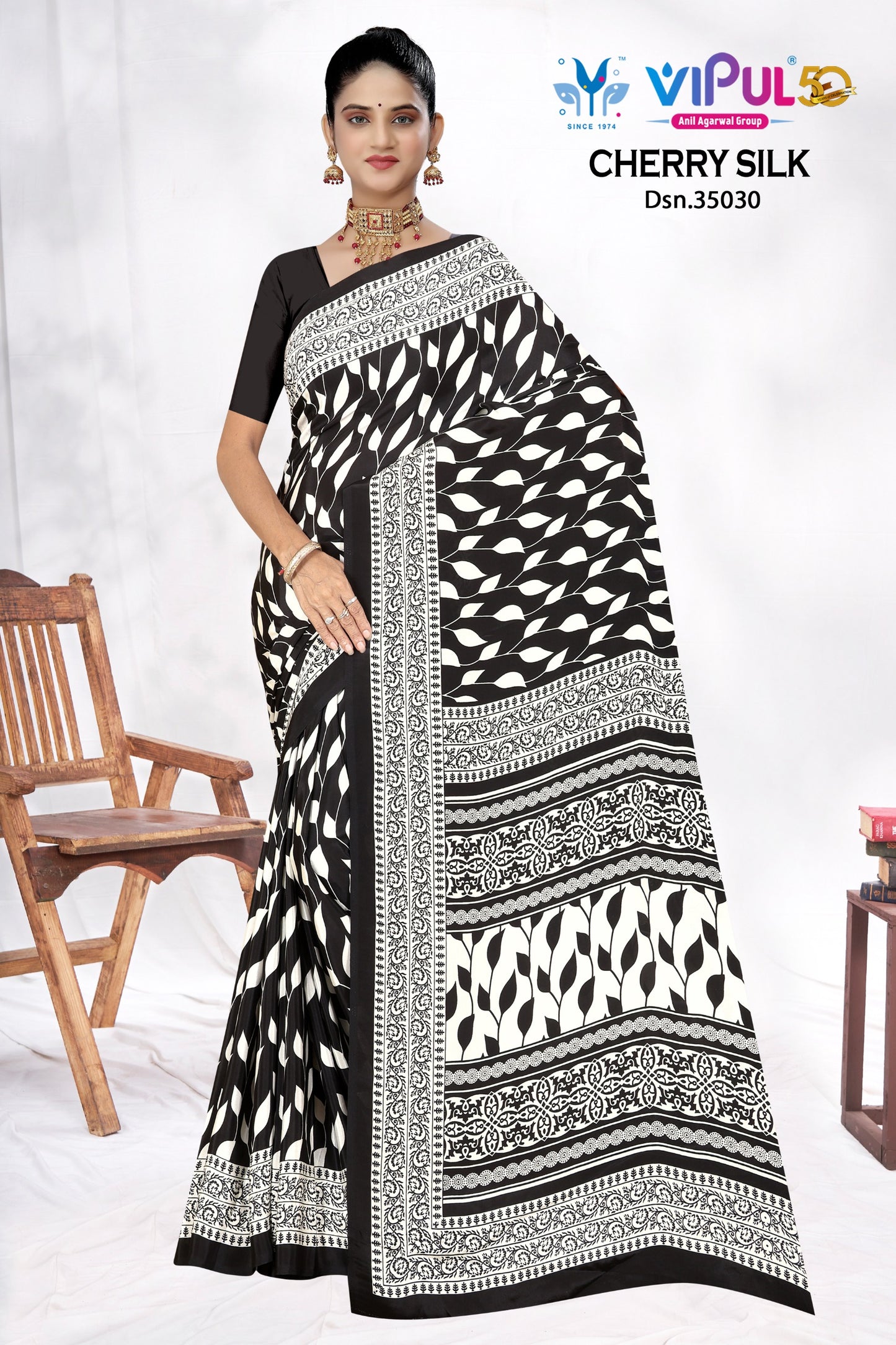 35030 Vipul Crape Sarees