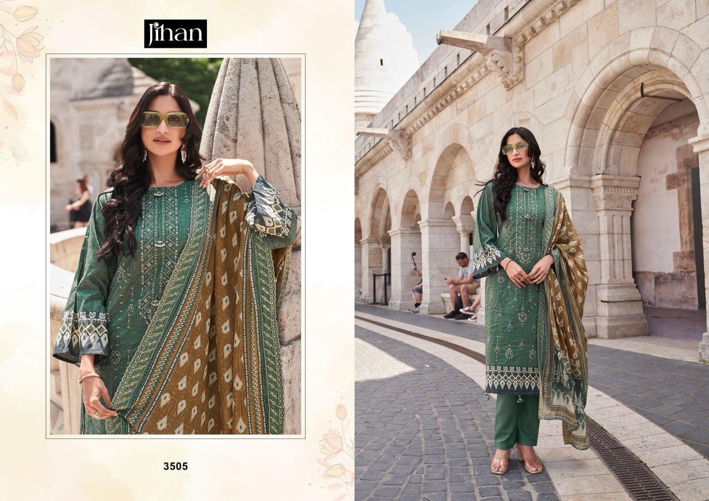 3505 Bin Saeed Vol 13 Jihan Pakistani Salwar Suits