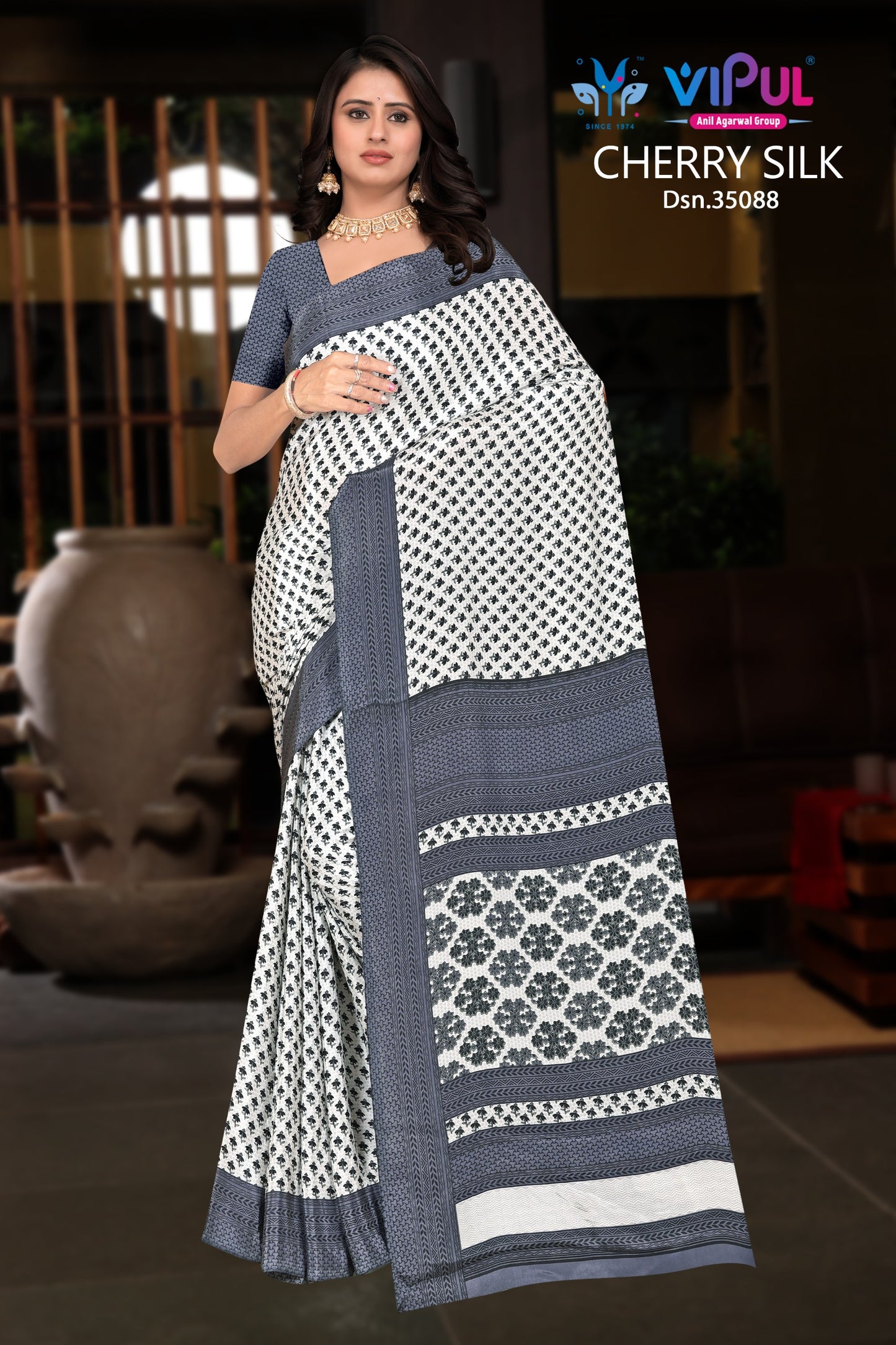 35088 Vipul Crape Sarees