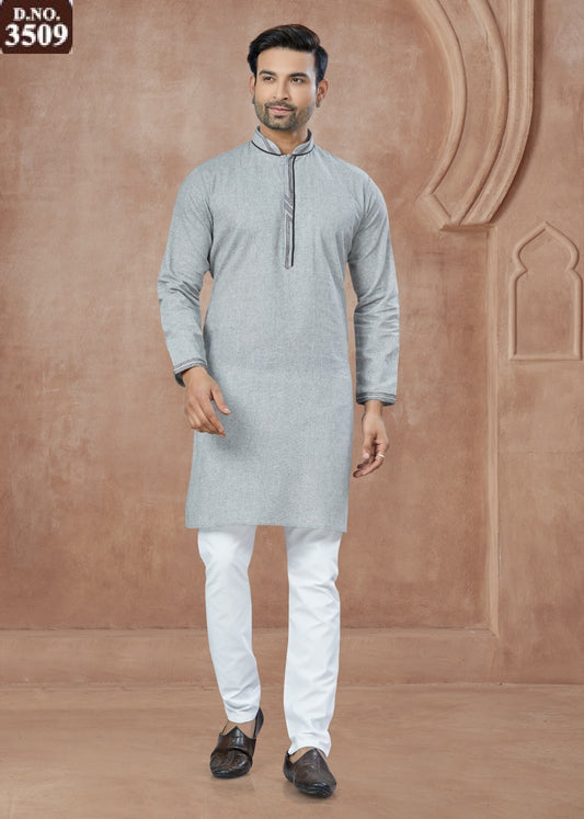 3509 Wedding Collection 35 Outluk Heavy Cotton Mens Kurta Pyjama