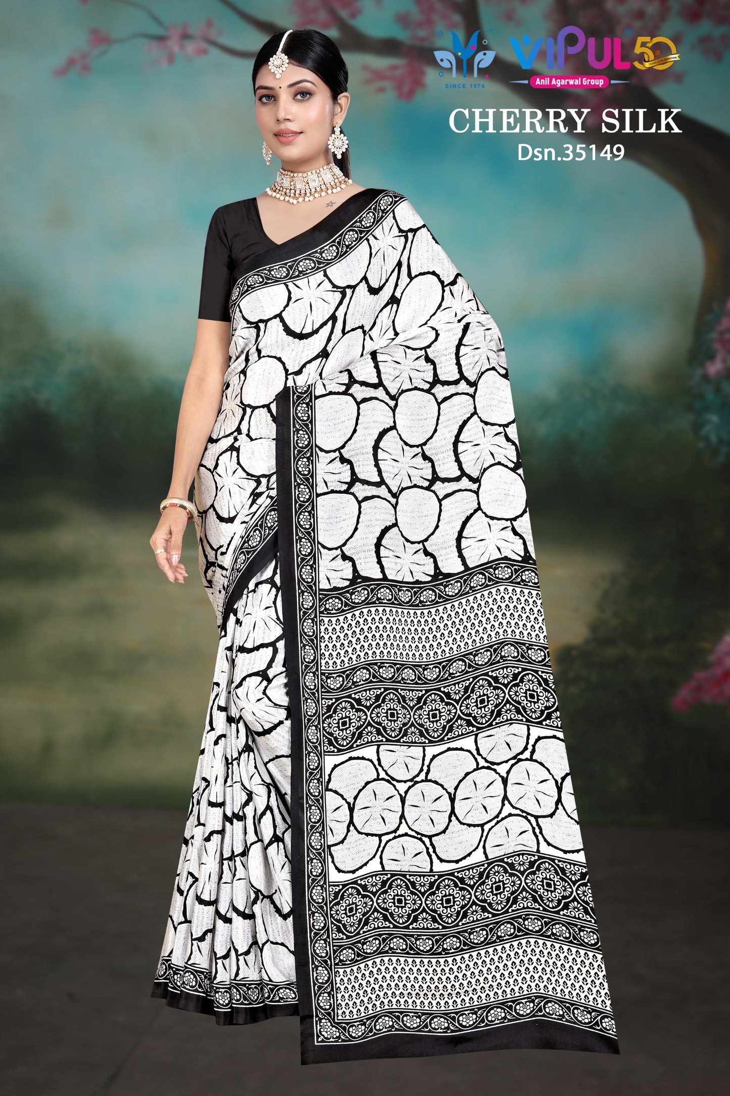 35149 Vipul Crape Sarees