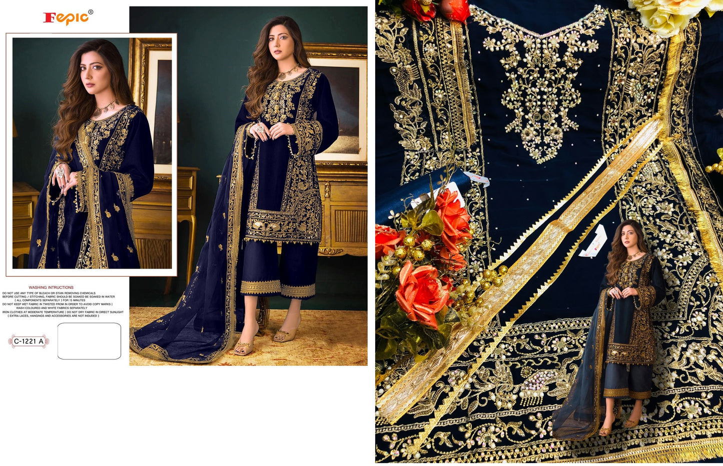 C-1221-A Rosemeen Fepic Pakistani Salwar Suits