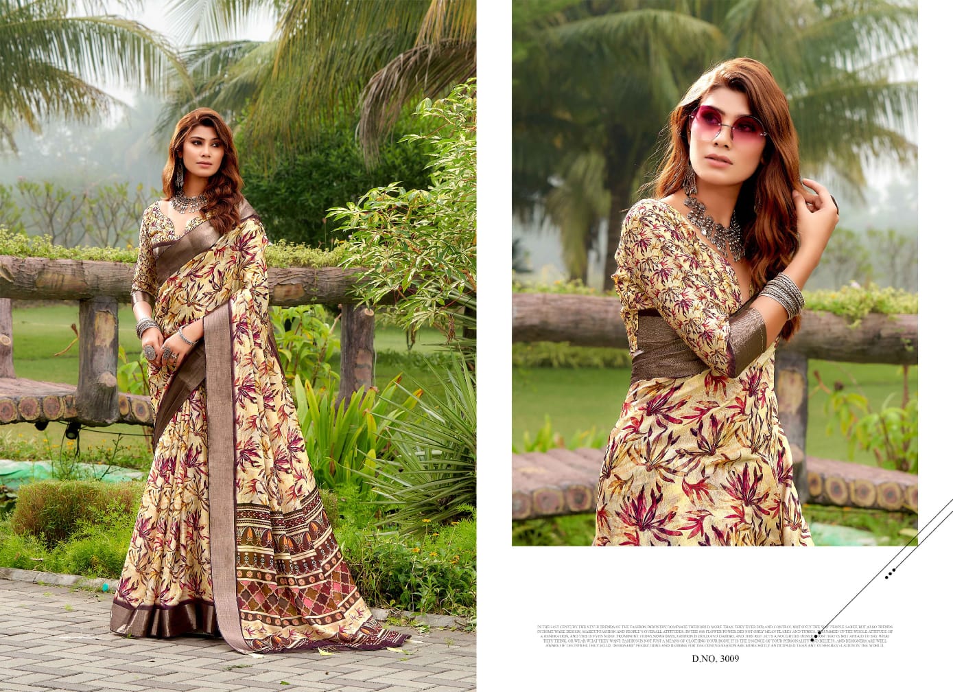 3009 Vaani Mahamani Creation Sarees