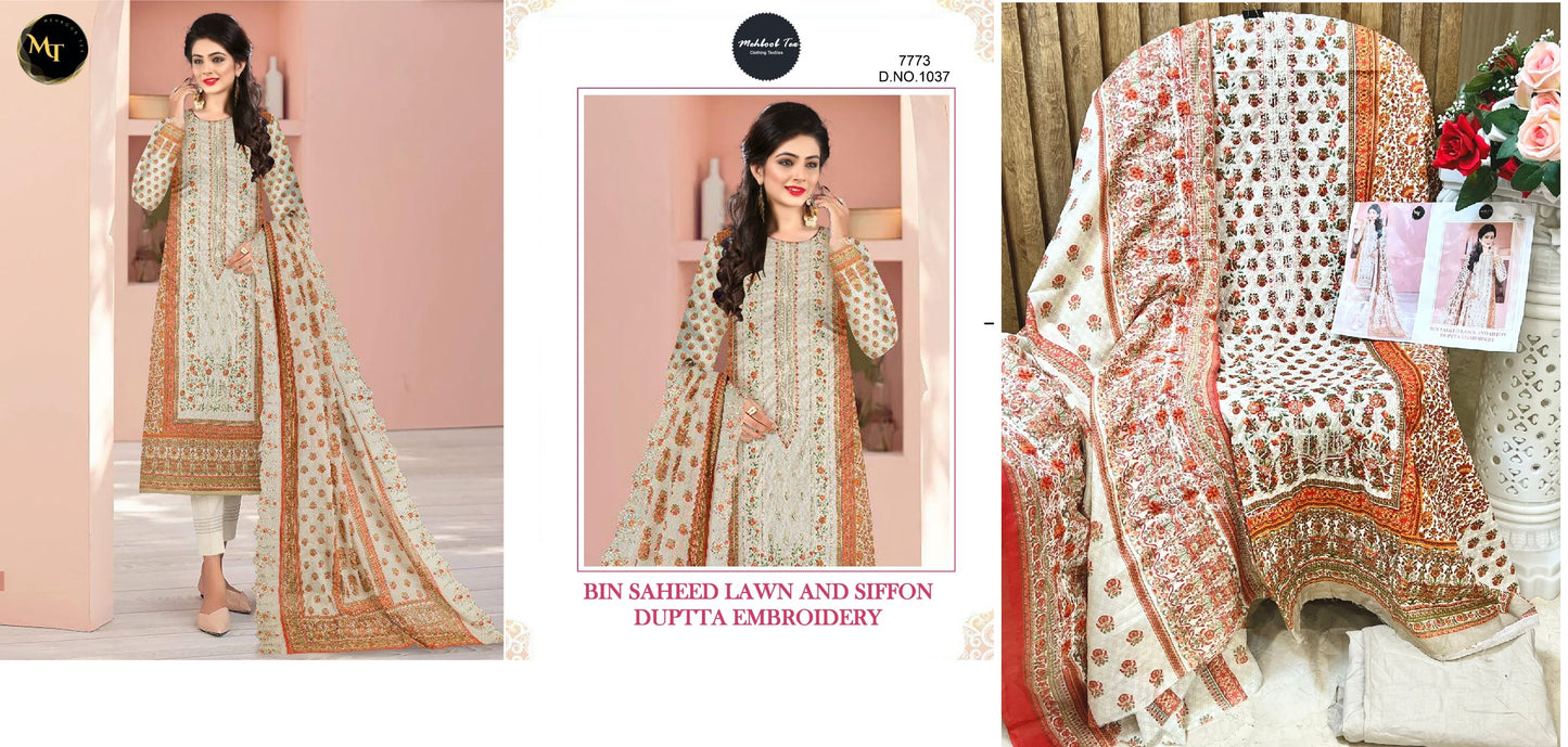 1037 Mehboob Tex Pakistani Salwar Suits