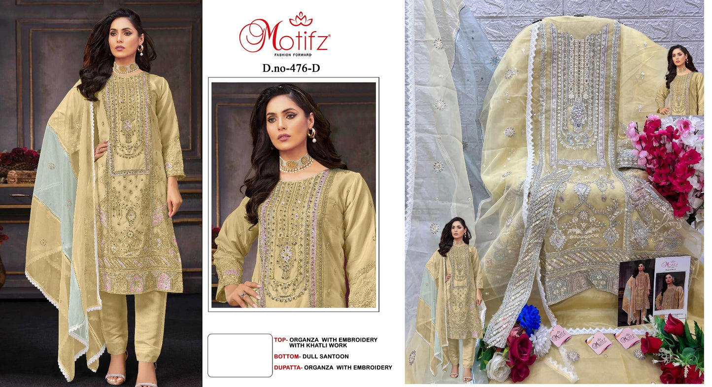 476D Motifz Pakistani Salwar Suits
