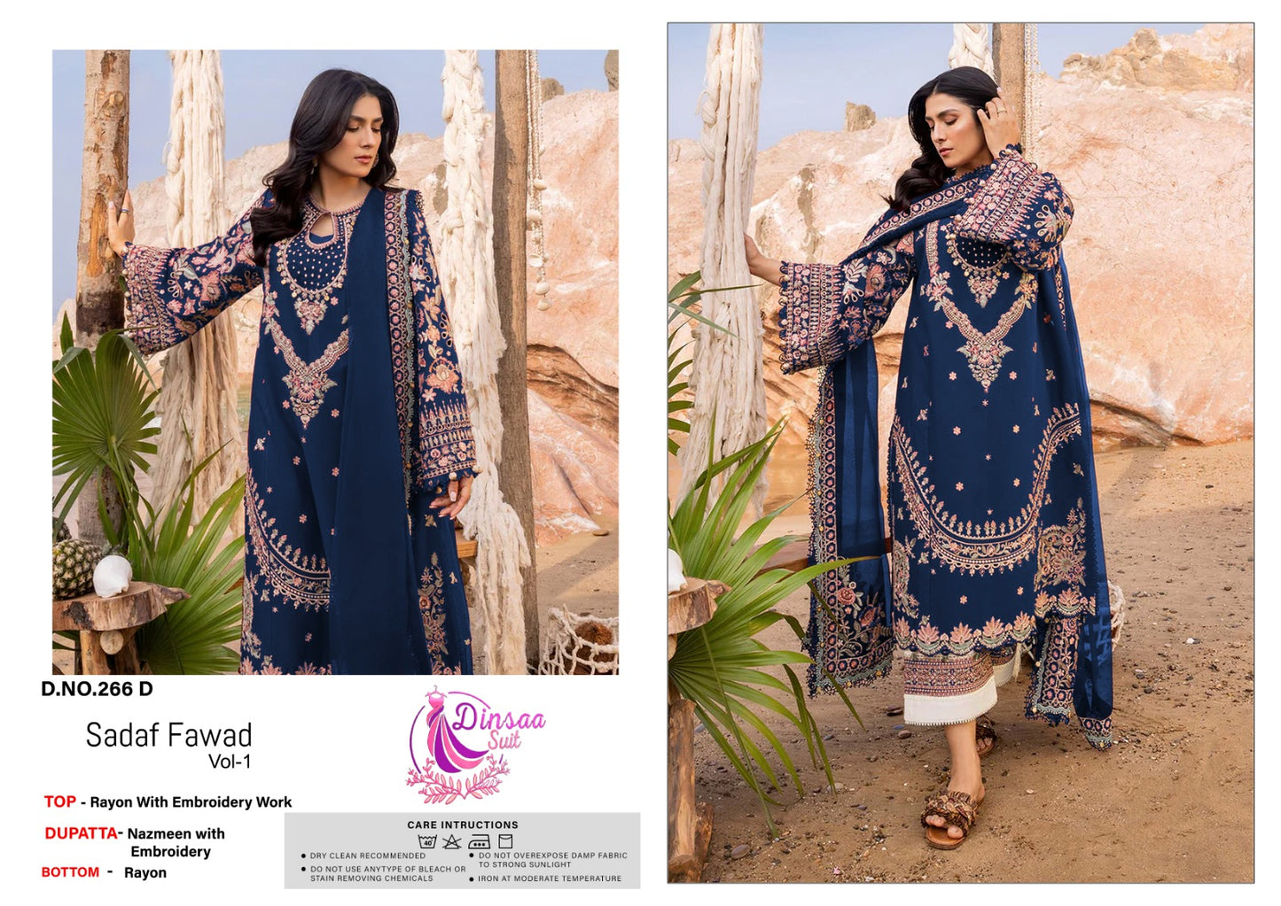 266D Sadaf Fawad Vol 1 Dinsaa Suit Pakistani Salwar Suits