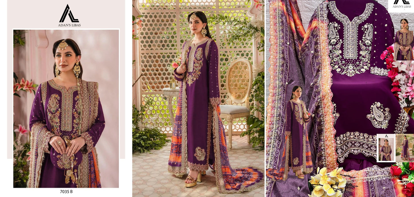 7035B Adans Libas Pakistani Salwar Suits