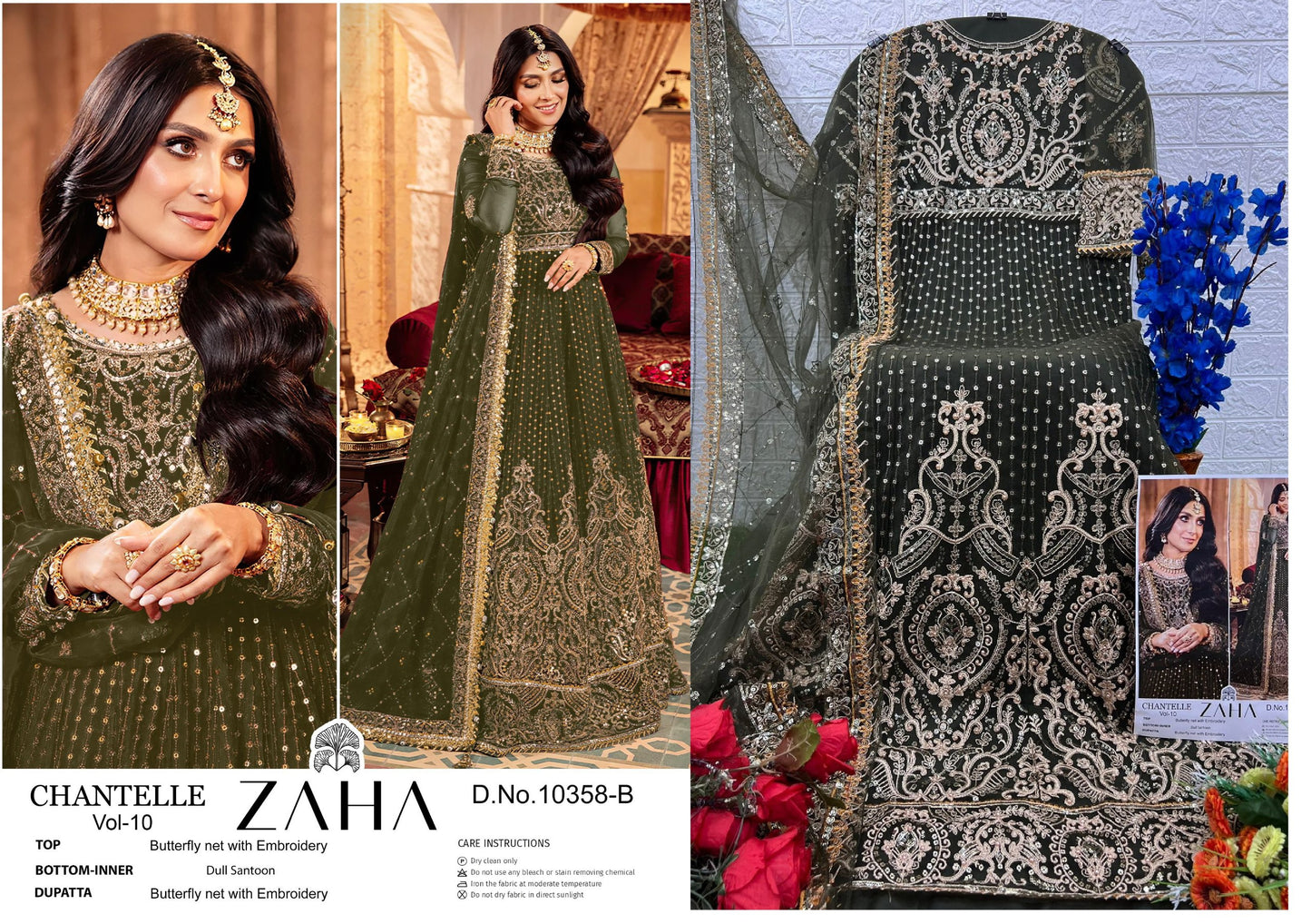10358B Chantelle Vol 10 Zaha Pakistani Salwar Suits
