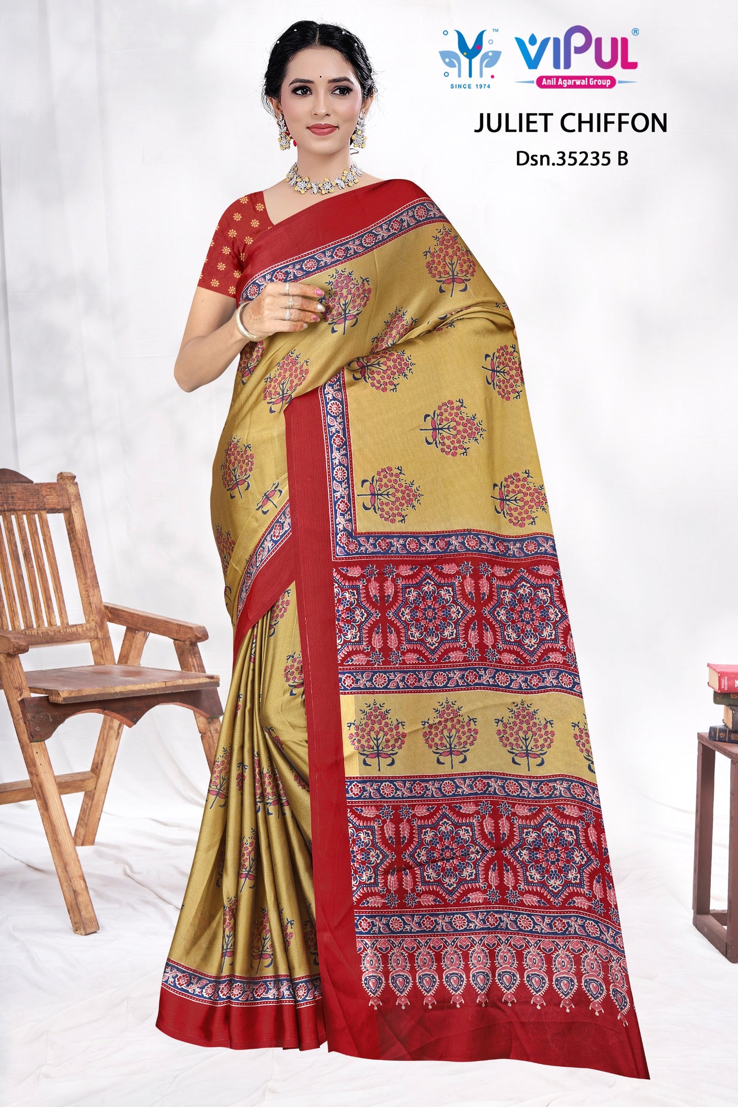 35235-B Juliet Vipul Chiffon Sarees