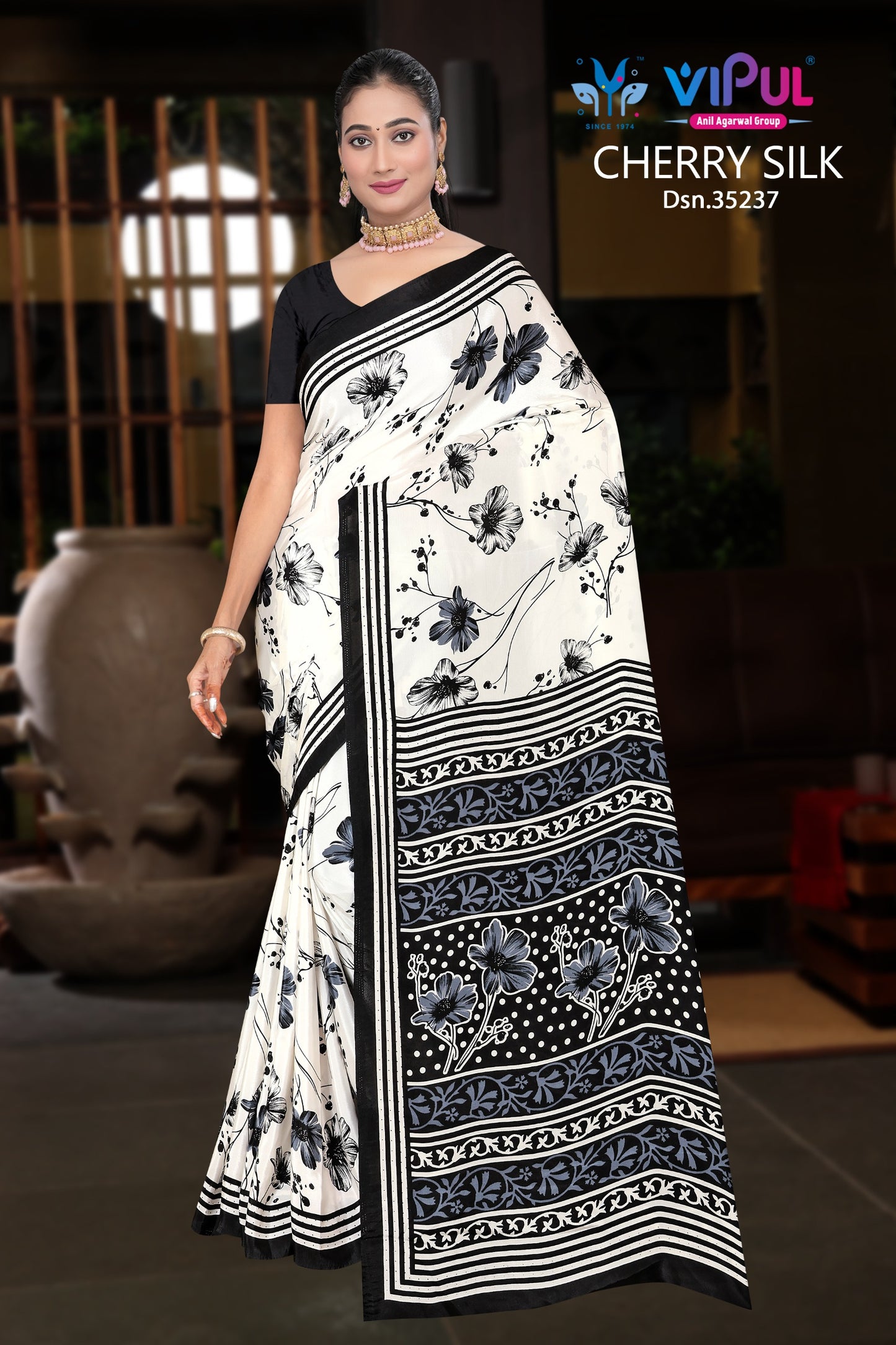 35237 Vipul Crape Sarees