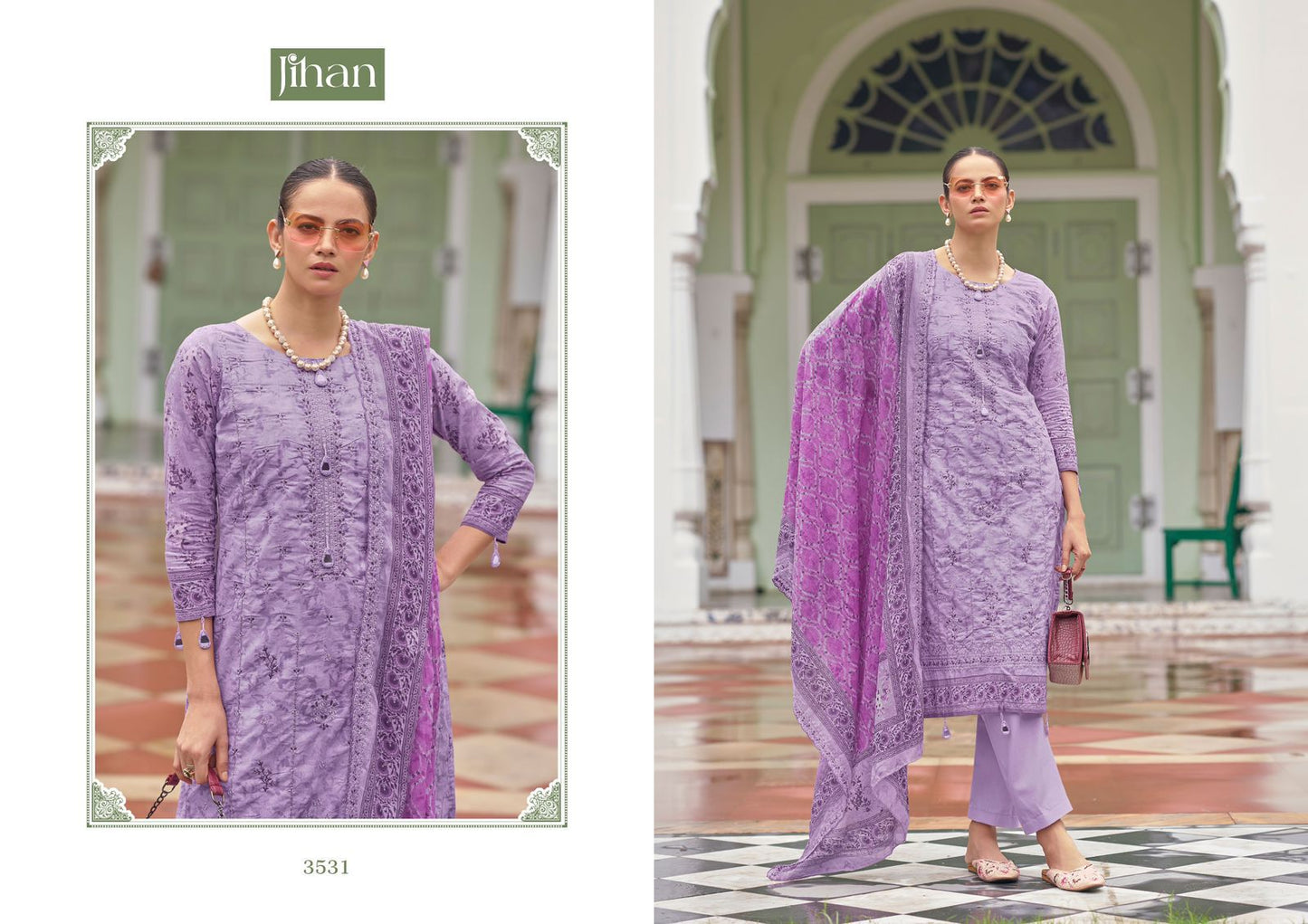 3531 Bin Saeed Vol 15 Jihan Print Pakistani Salwar Suits
