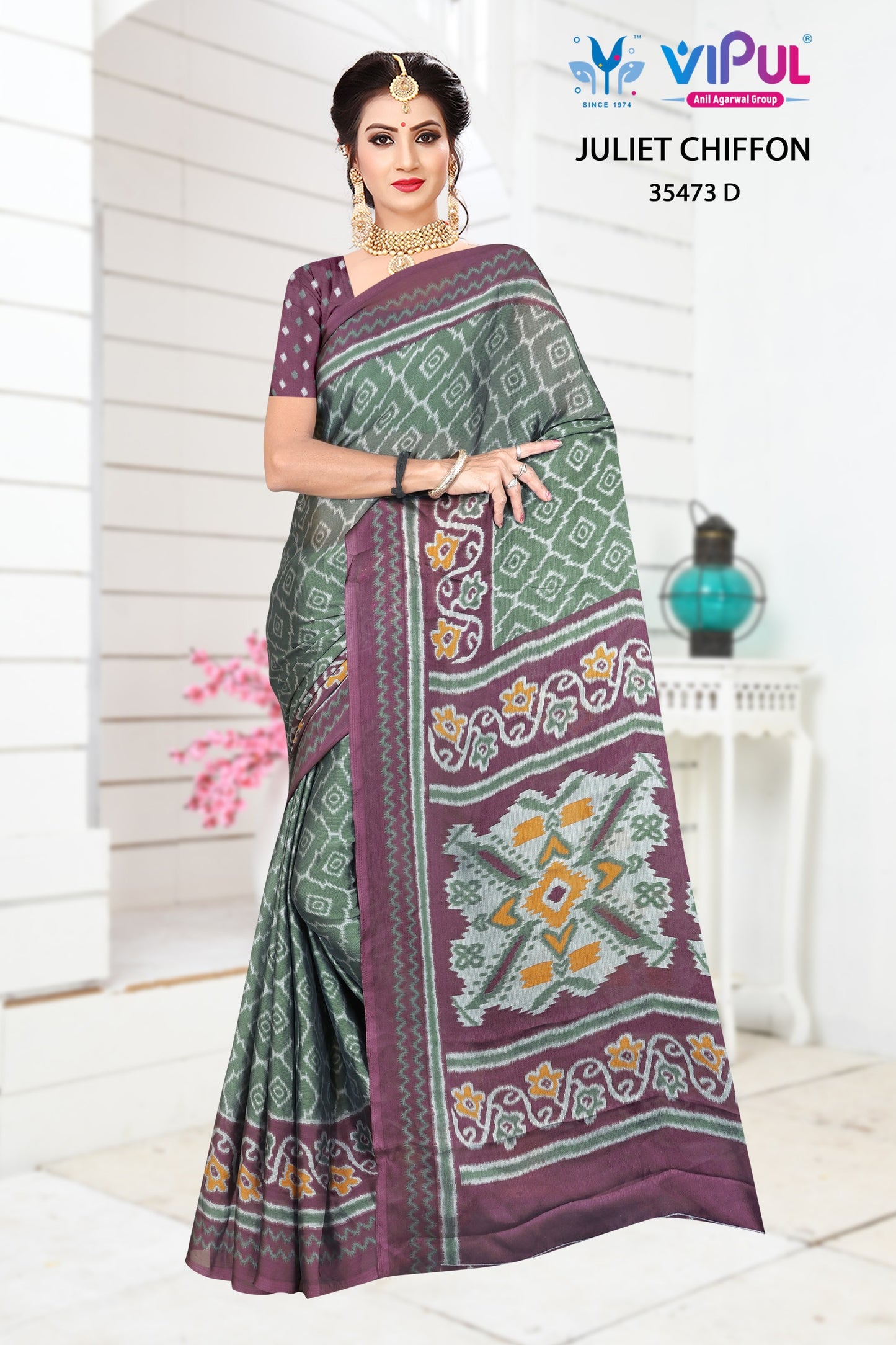 35473-D Juliet Vipul Chiffon Sarees