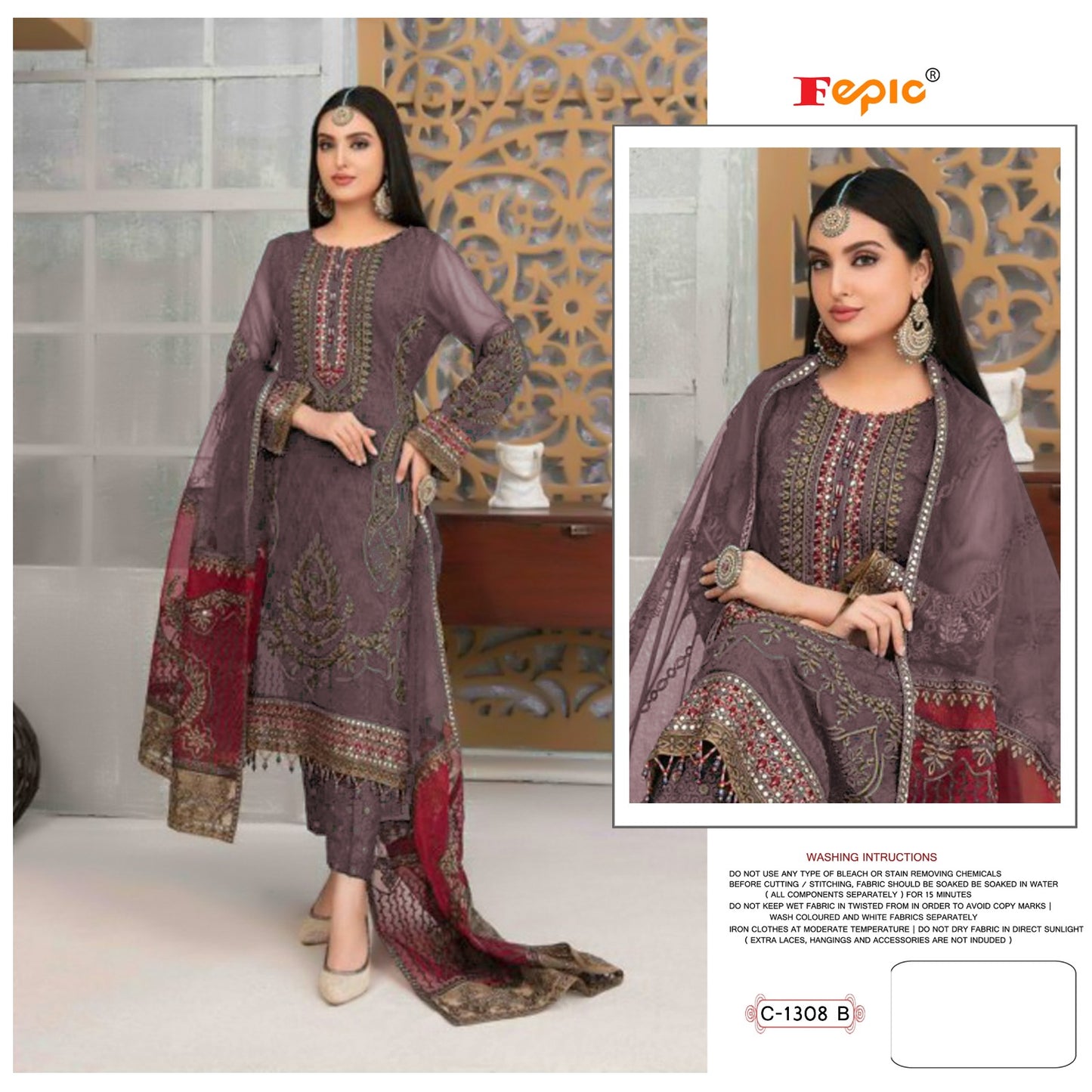 C-1308-B Fepic Pakistani Salwar Suits