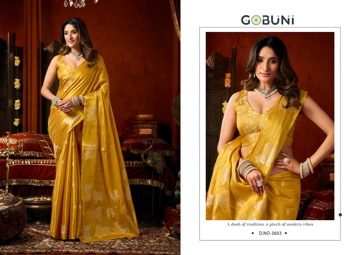3603 Supriya Gobuni Heavy Tissue Sarees