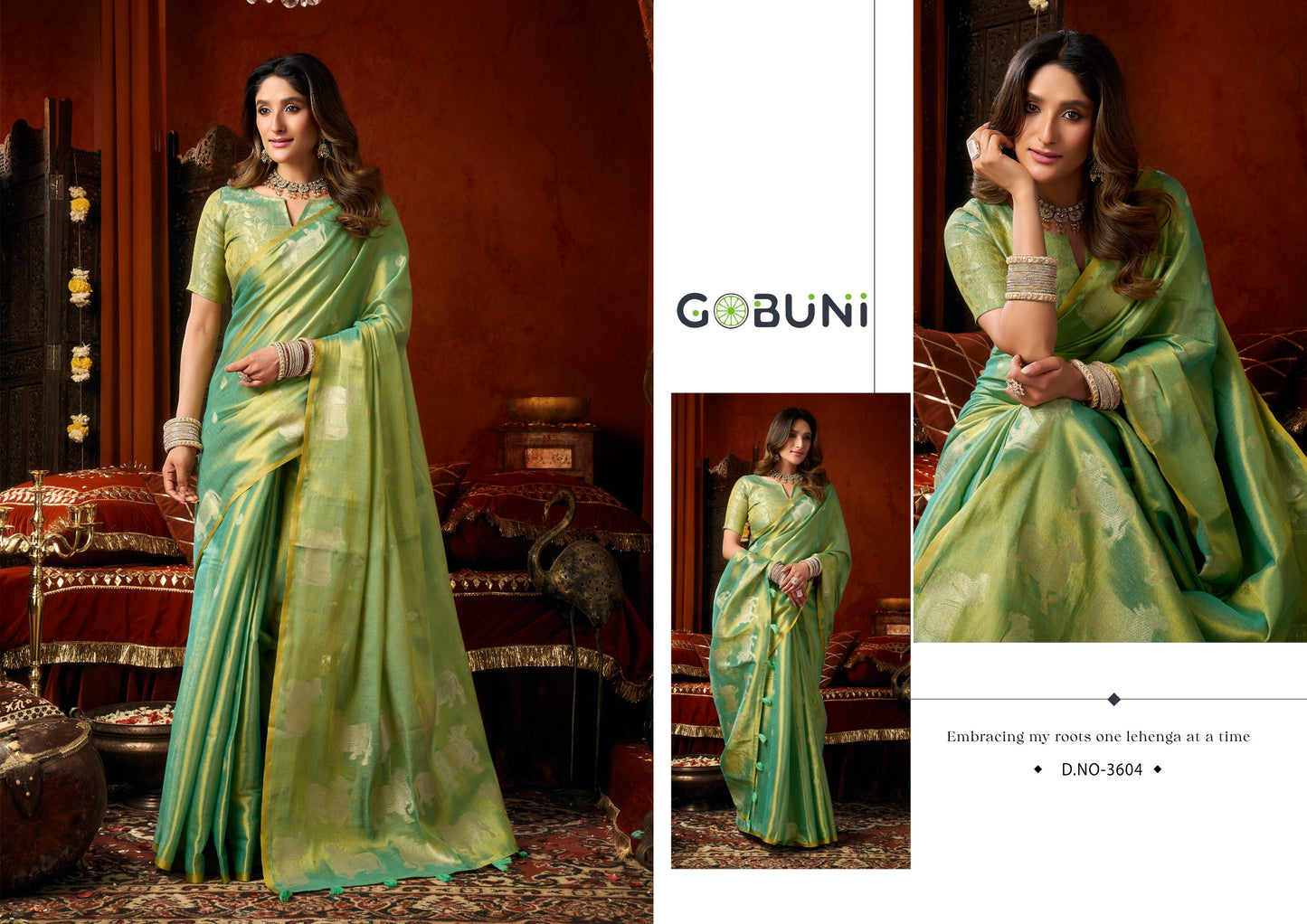 3604 Supriya Gobuni Heavy Tissue Sarees