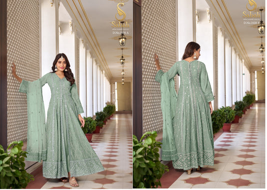 1020A Ruhani Sabah Unstitched Suits