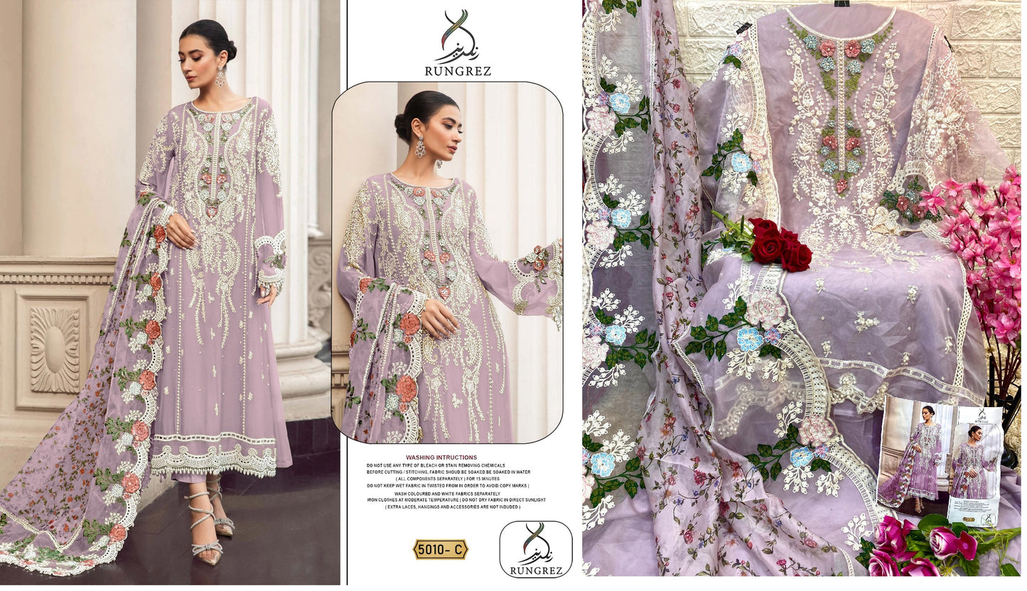 5010C Rungrez Pakistani Salwar Suits