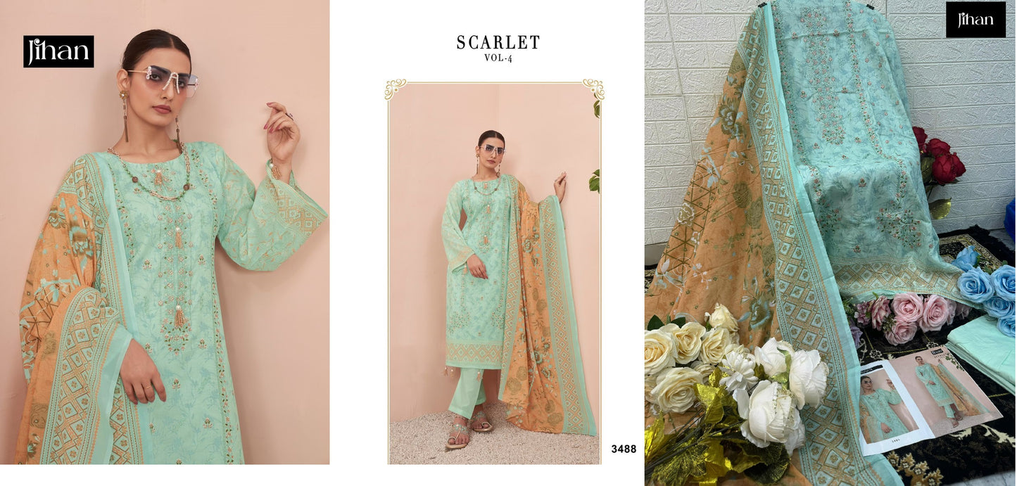 3488 Scarlet Vol 4 Jihan Pakistani Salwar Suits