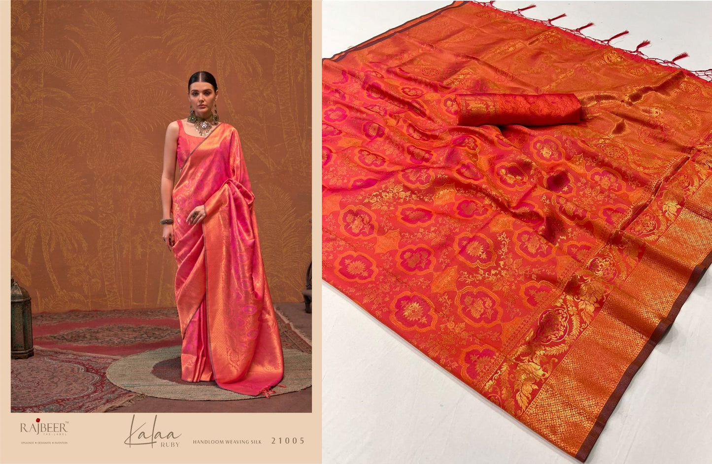 21005 Kalaa Ruby Rajbeer Sarees