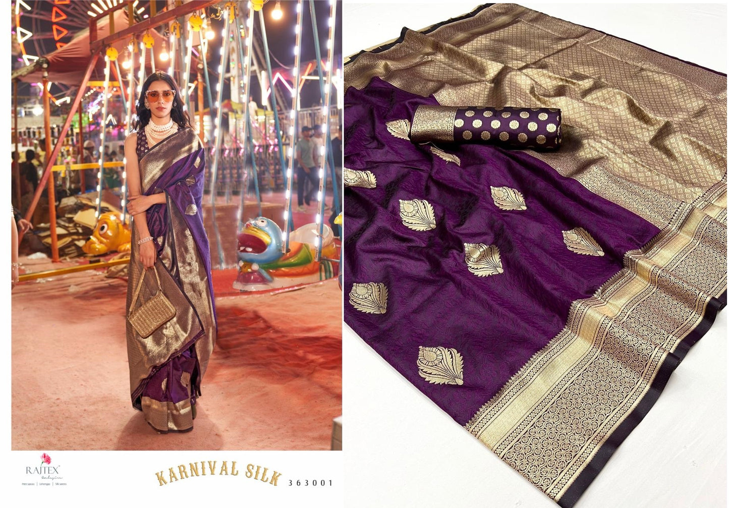 363001 Karnival Rajtex Silk Sarees