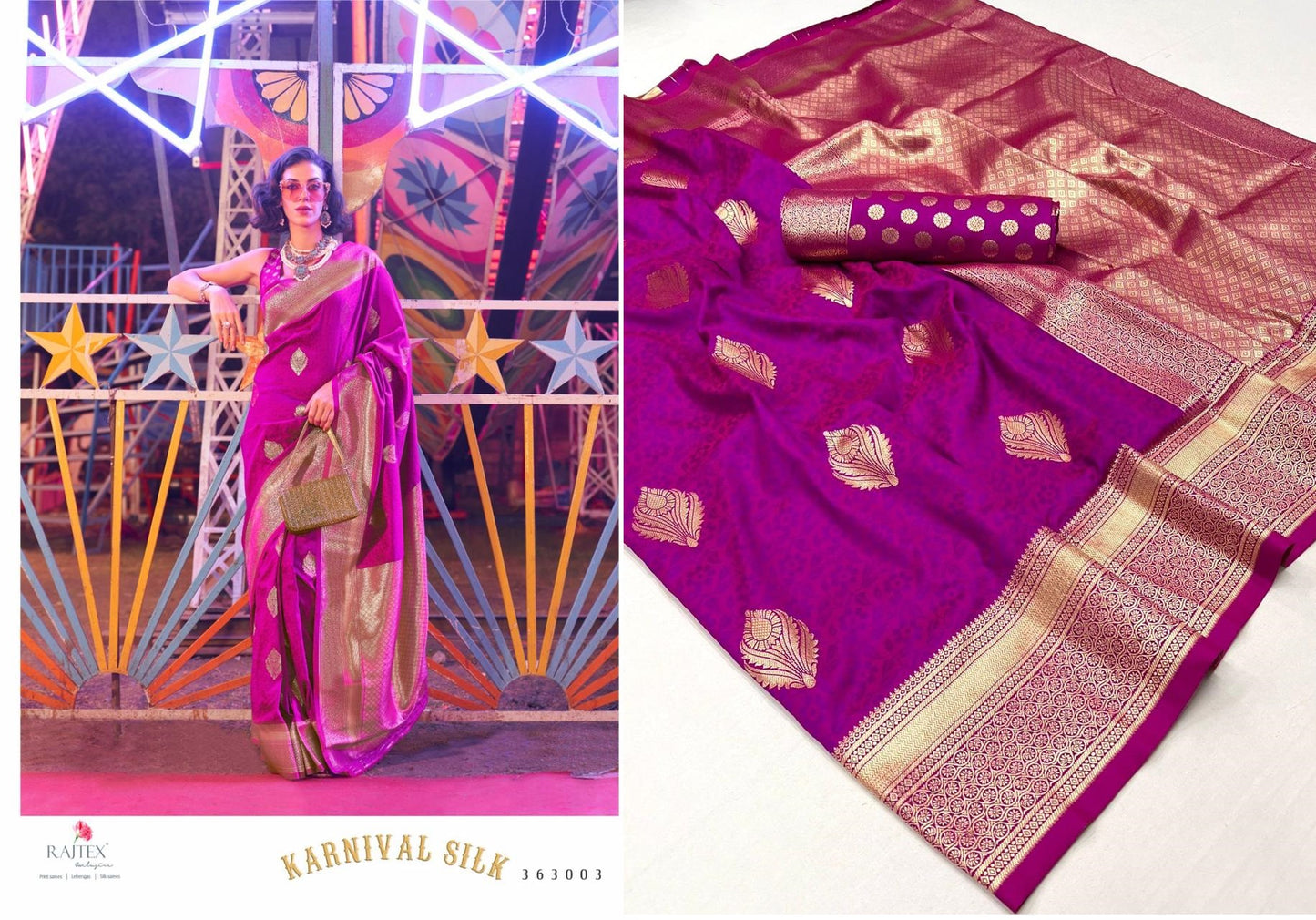 363003 Karnival Rajtex Silk Sarees