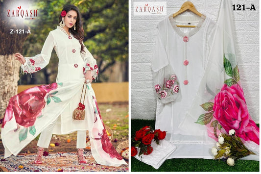 Z-121A Zarqash Pakistani Readymade Suits