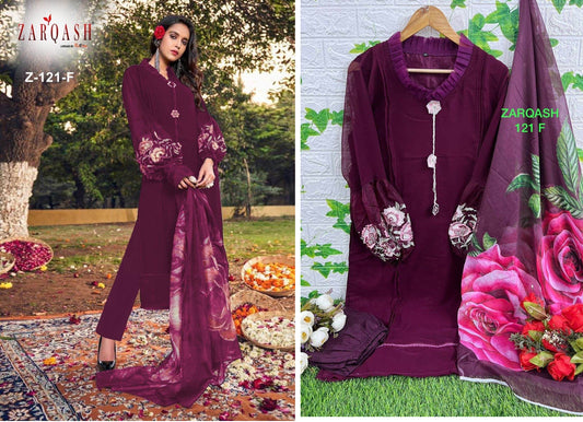 Z-121F Zarqash Pakistani Readymade Suits