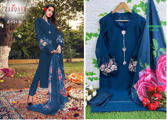 Z-121G Zarqash Pakistani Readymade Suits