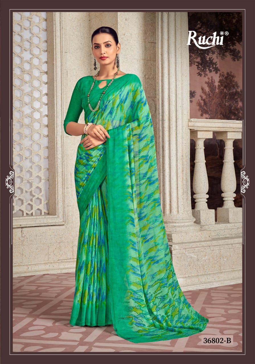36802B Star Vol 173 Ruchi Chiffon Sarees
